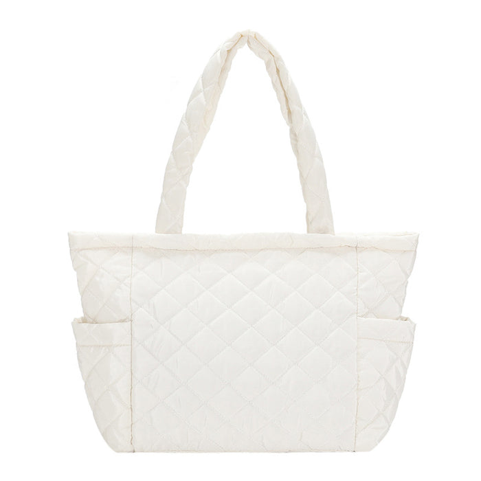 Wholesale Diamond Quilted Hand-held Tote Bag Nylon JDC-SD-PuHui003