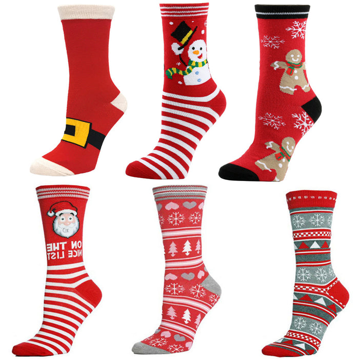 Wholesale Christmas Elk Cotton Socks JDC-SK-XQ042