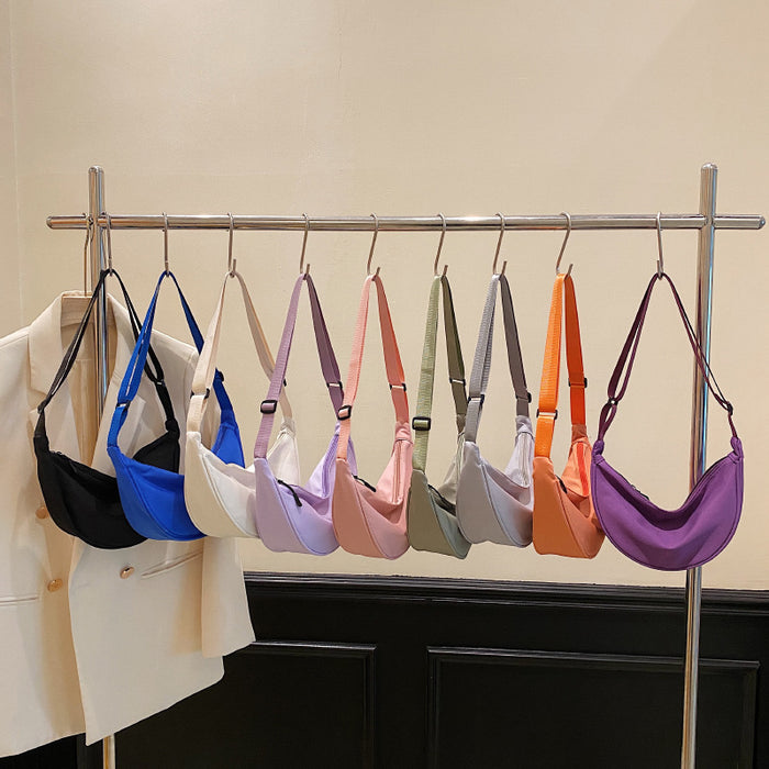 Wholesale Nylon Crossbody Bag  Lightweight Sports Style Small Satchel Underarm Shoulder Bag