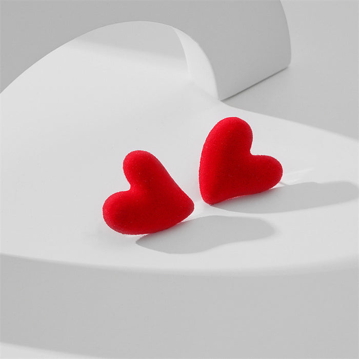 Wholesale Heart Stud Earrings Copper JDC-ES-GuTe016