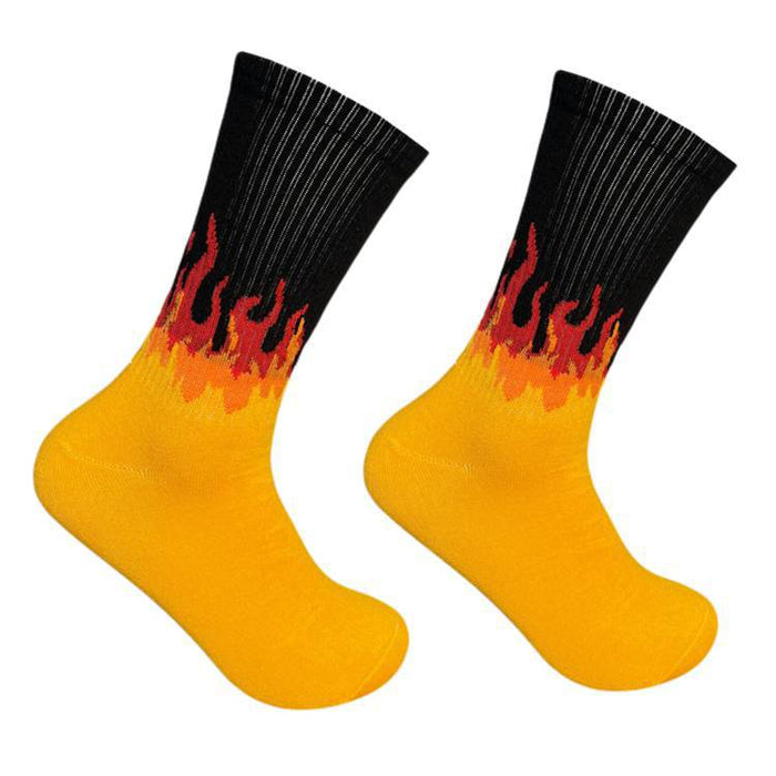 Wholesale Socks Cotton Hip Hop Street Skateboard Blaze JDC-SK-CaiF002