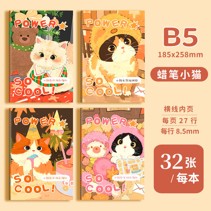 Wholesale 2pcs A5 cartoon retro notebook B5 cute stationery
