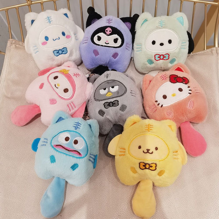 Wholesale Plush Dol Pendant Cartoon Cat Doll Grabber Doll Toy Keychain