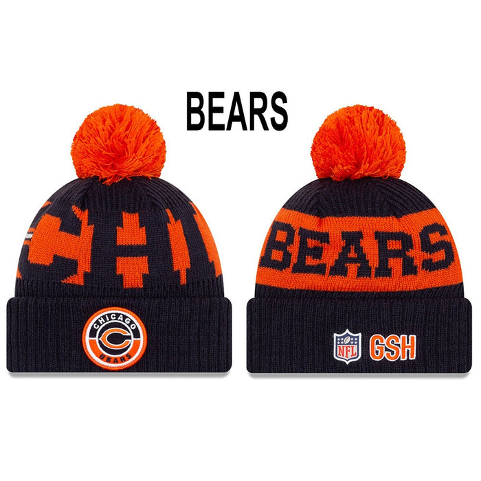 Wholesale Wool Knitted Hat Rugby Game Hat Sports Big Letter Warm Hat
