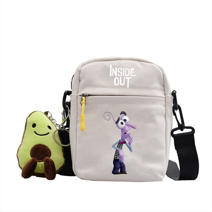 Wholesale Cartoon Printed Pattern Canvas Messenger Shoulder Bag JDC-SD-WuDuomei003