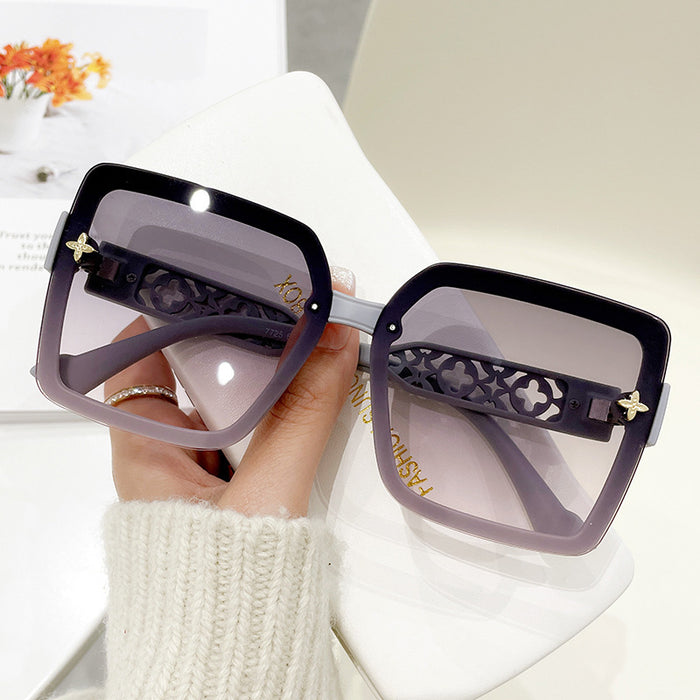 Wholesale Anti-UV Ultra-Light Frameless Hollow Square PC Women's Sun Sunglasses s JDC-SG-Chengy012