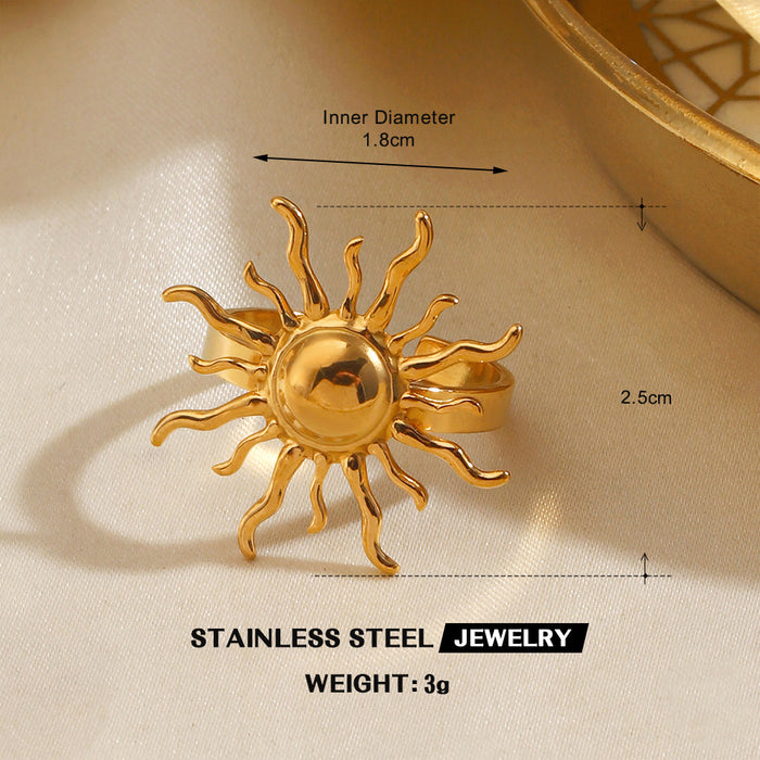 Wholesale Women's Stainless Steel Round Bow Rings Adjustable rings