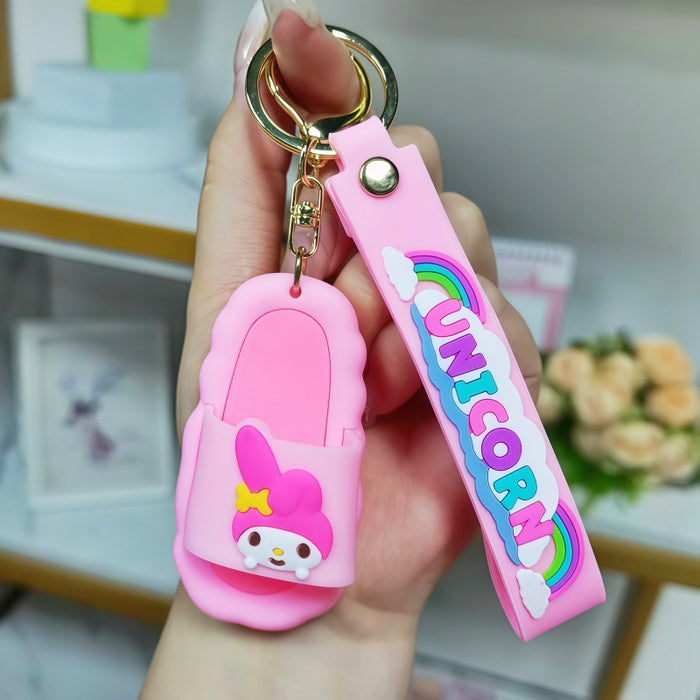 Wholesale Cartoon Slipper Keychain Fashion Decorative Gift for Birthday MOQ≥2