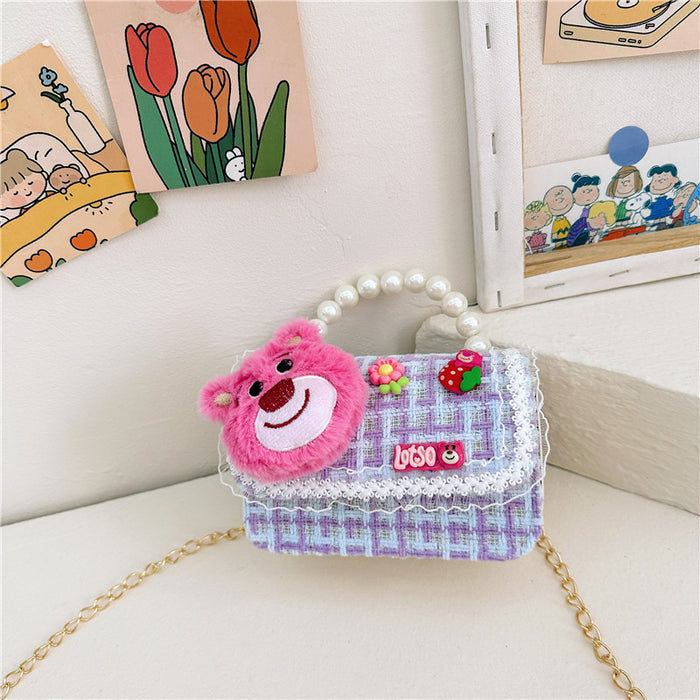 Wholesale Kids Pearl Chain Handbag Shoulder Bag JDC-SD-GSAT003