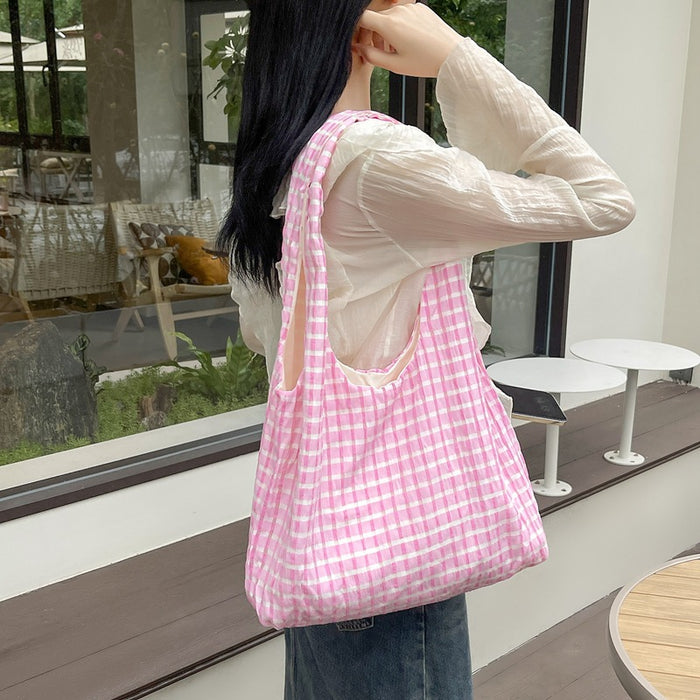 Wholesale Hollow grid vest bag, premium canvas bag, shoulder bag, tote bag