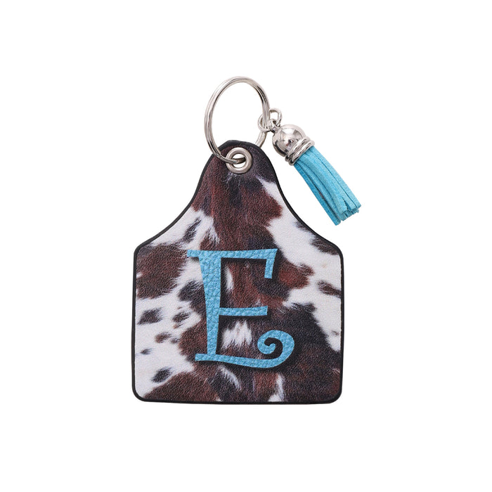 Wholesale Leather Western Style Cow Pattern Animal Keychain JDC-KC-YiTian004