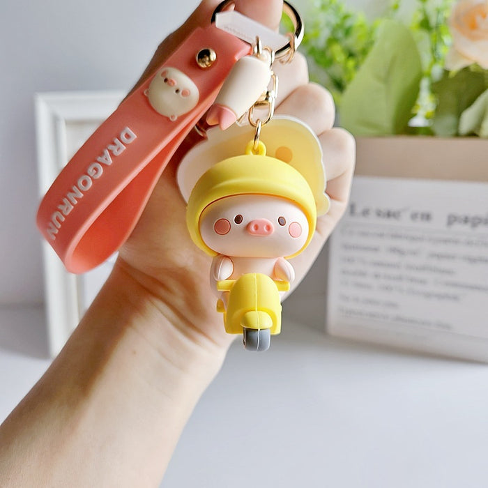 Wholesale Silicone Cartoon Doll Keychain JDC-KC-MingT196