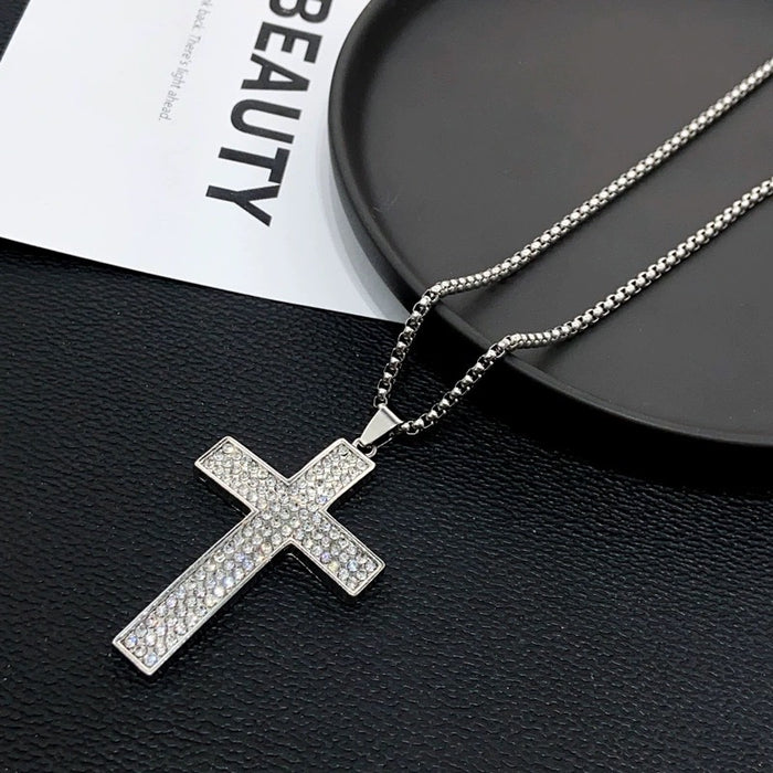 Wholesale Alloy Cross Pendant Men's Necklace JDC-NE-DanY004