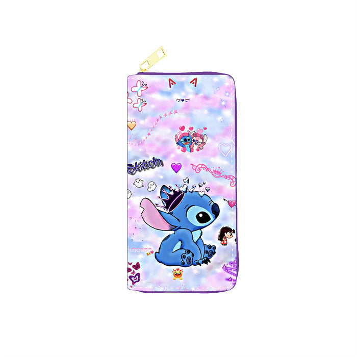 Wholesale 5pcs Cartoon Printed Long PU Wallet JDC-WT-JiRui015