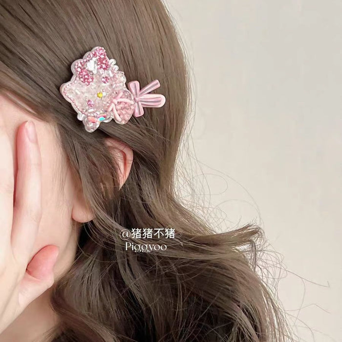 Wholesale Full Diamond Bow Hair Clipsfor Women