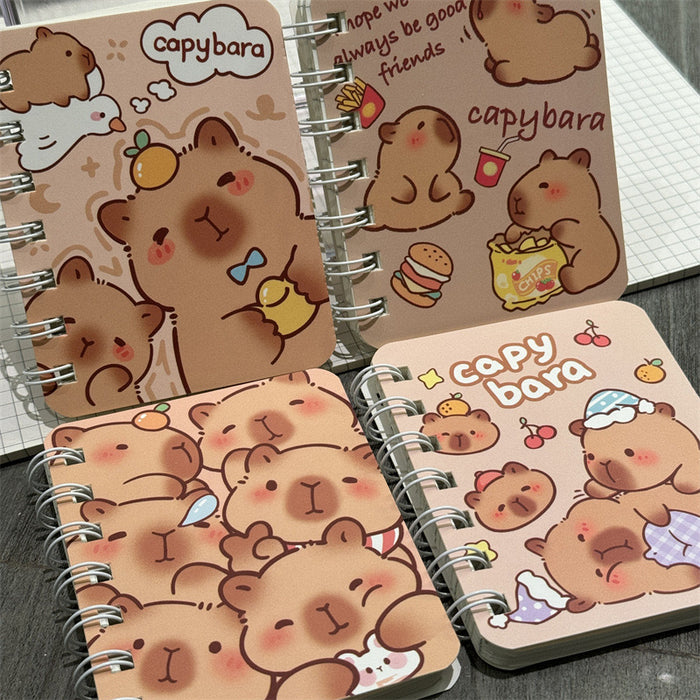 Wholesale 4 Sets of A7 Small Coil Cartoon Paper Notebook JDC-NK-YYC004