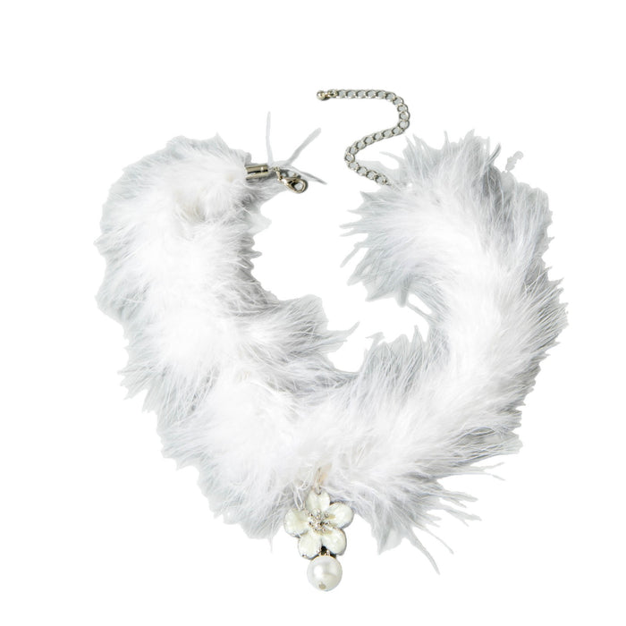 Wholesale Sweet Christmas Pearl Pendant Plush Necklace Stylish Fashion Jewelry MOQ≥2