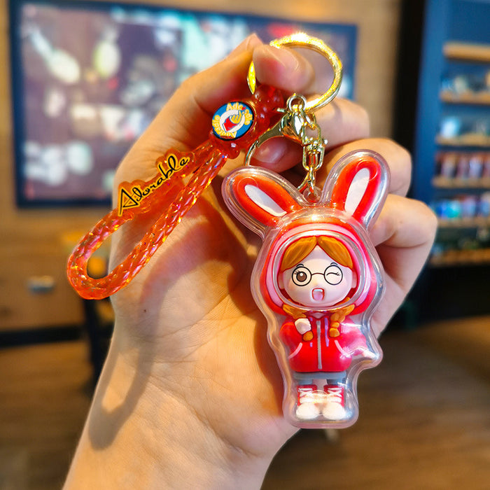 Wholesale Cartoon 3D Doll Rubber Keychain JDC-KC-Tingm037