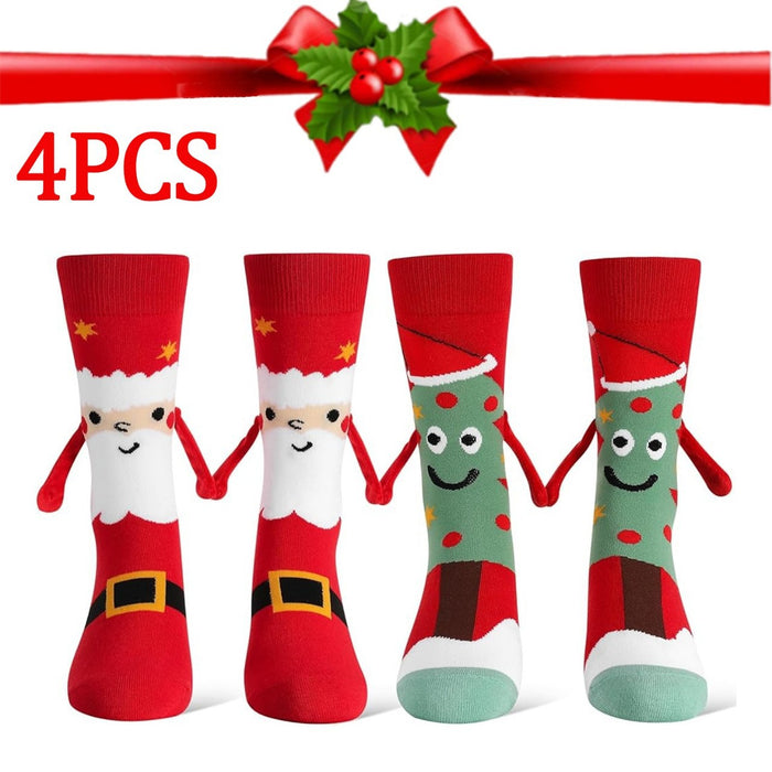 Wholesale Magnetic couple socks that hold hands