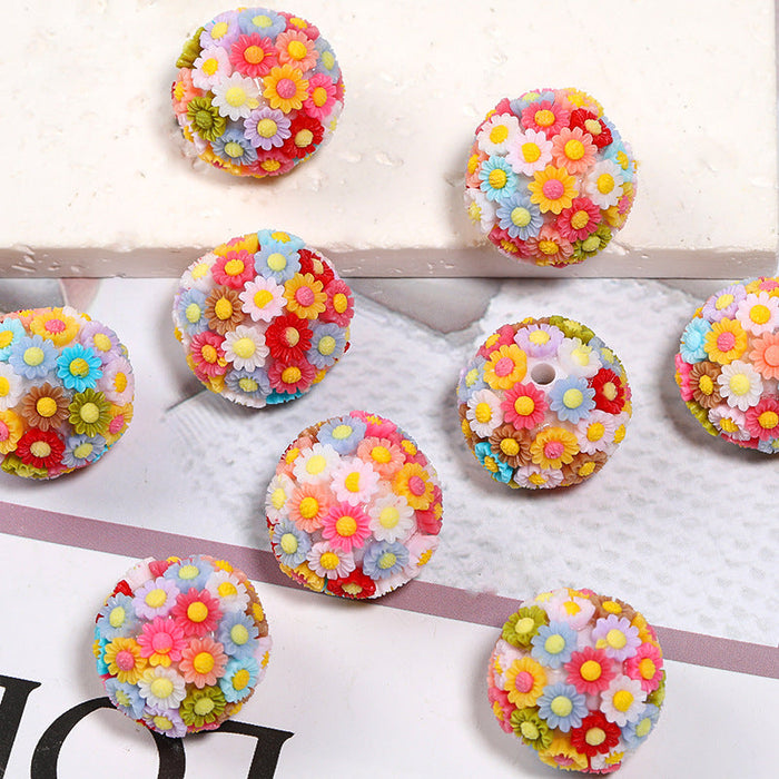 Wholesale 10PCS DIY Acrylic Flower Ball Balls JDC-BDS-BLinG001