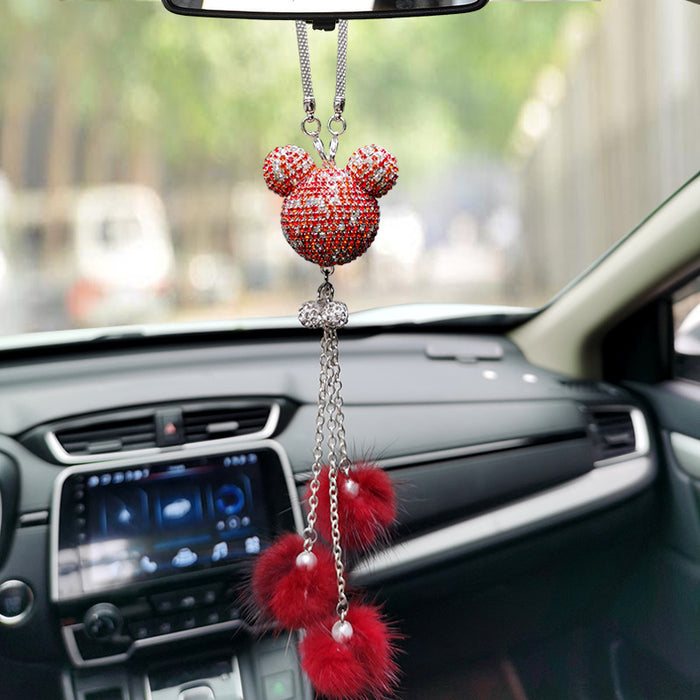 Wholesale Crystal Car pendant cross-border Diamond car creative Car Mirror head pendant