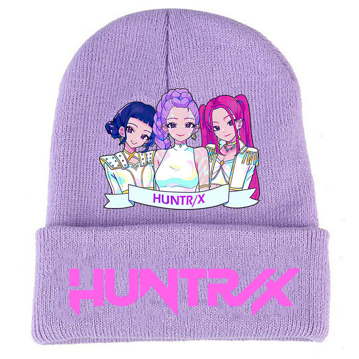Wholesale Couple' s knitted hat autumn and winter fleece hat outdoor warmth wool hat