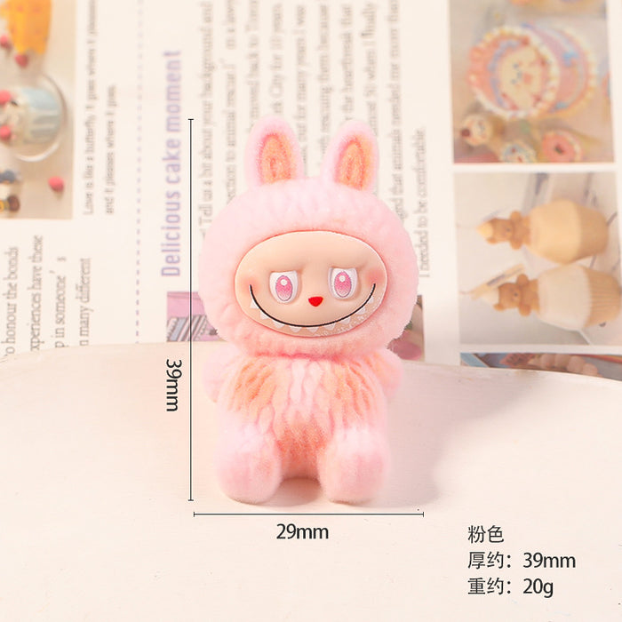 Wholesale flocked cute mini figurine