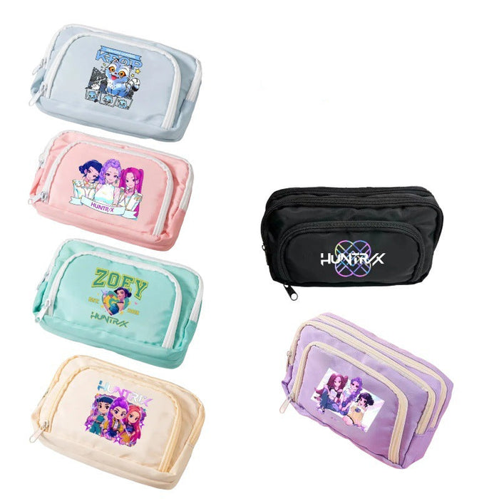 Wholesale KPOP Cute cartoon character candy-colored pencil bags for primary and secondary school students