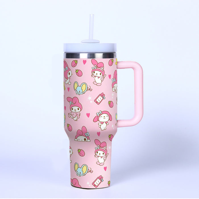 Wholesale Pink 40oz Water Cup Stainless Steel Thermal Insulation Car ice bullies cup