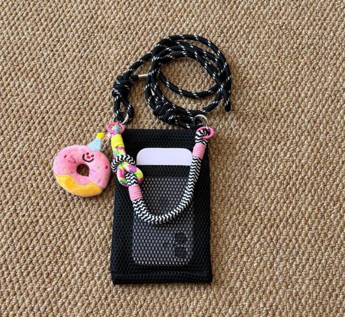 Wholesale Trendy Mesh Phone Bag Mint Green Crossbody Handbag MOQ≥2
