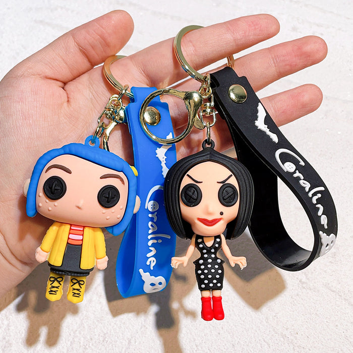 Wholesale Cartoon Doll PVC Keychain JDC-KC-Qiwei004