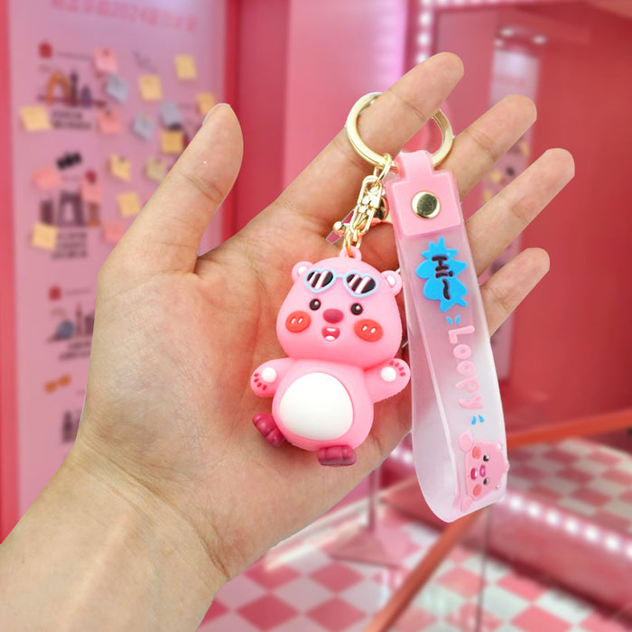 Wholesale Rubber Cartoon Doll Keychain JDC-KC-Yexiang015