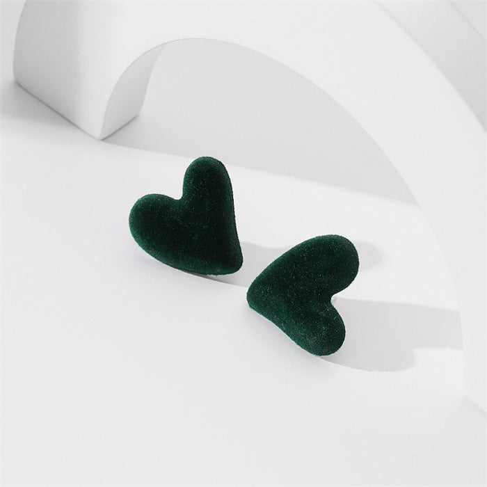 Wholesale Heart Stud Earrings Copper JDC-ES-GuTe016