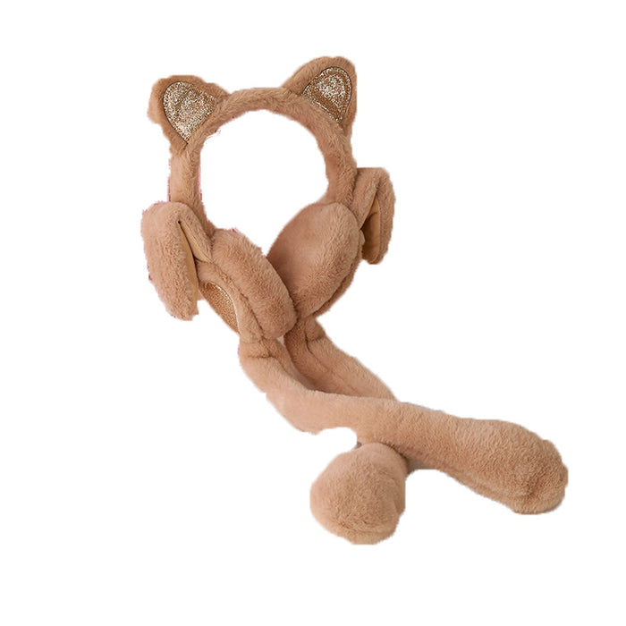 Wholesale Shake the sound can move the heart cute air bag earmuffs