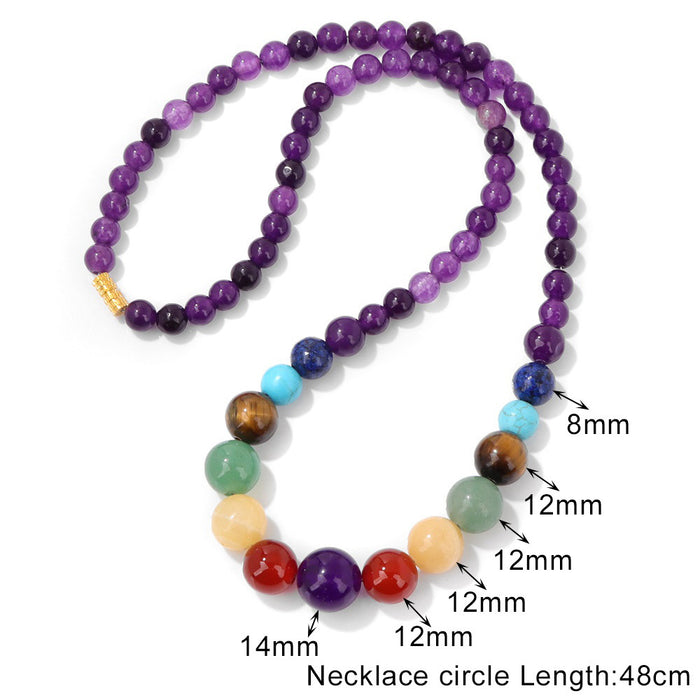 Wholesale Handmade necklace with colorful stone beads