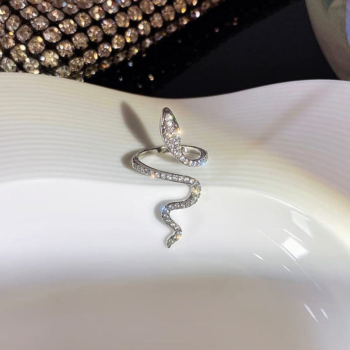 Wholesale Alloy ring, fashionable, luxurious, niche, high-end, open index finger ring