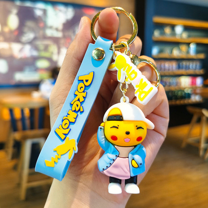 Wholesale Cartoon Doll Silicone Keychain JDC-KC-Tingm236