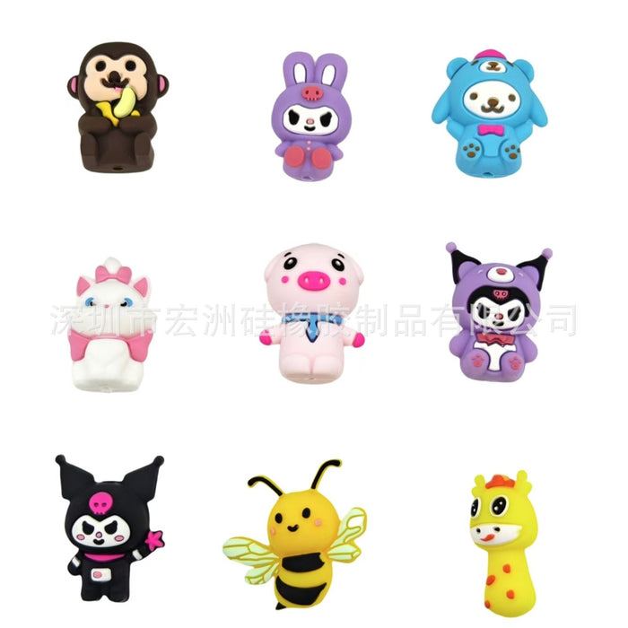 Wholesale 40pcs 3D Cartoon DIY Focal Beads JDC-BDS-HongZhou030