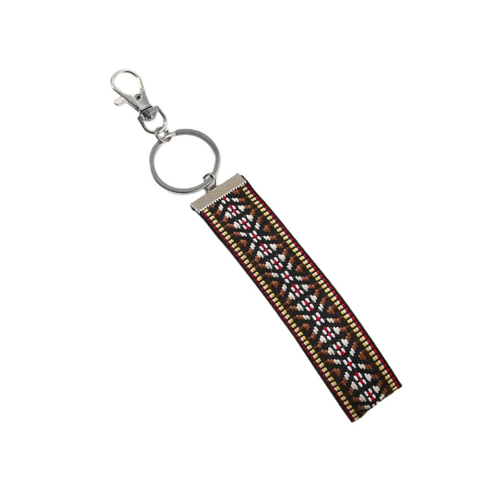 Wholesale Ethnic Style Embroidery Lanyard Metal Keychain JDC-KC-RongR006