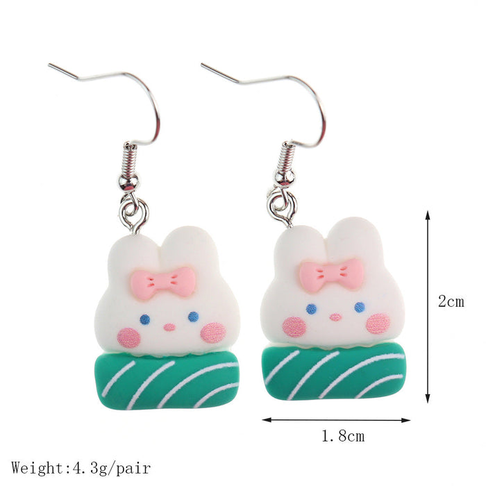 Wholesale Earrings Resin Santa Claus Snowflake Elk Bells Christmas Stockings JDC-ES-niqing023