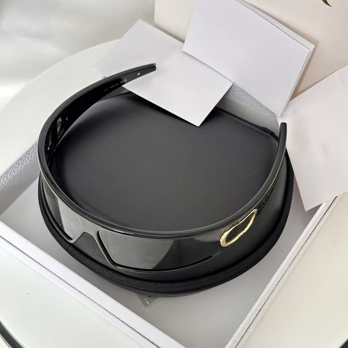 Wholesale  sunglasses personalized one-piece goggles women's high quality hair-band sunglasses riding windproof glasses