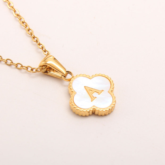 Wholesale Copper Gold Plated Letter Necklace JDC-NE-BaiTian002