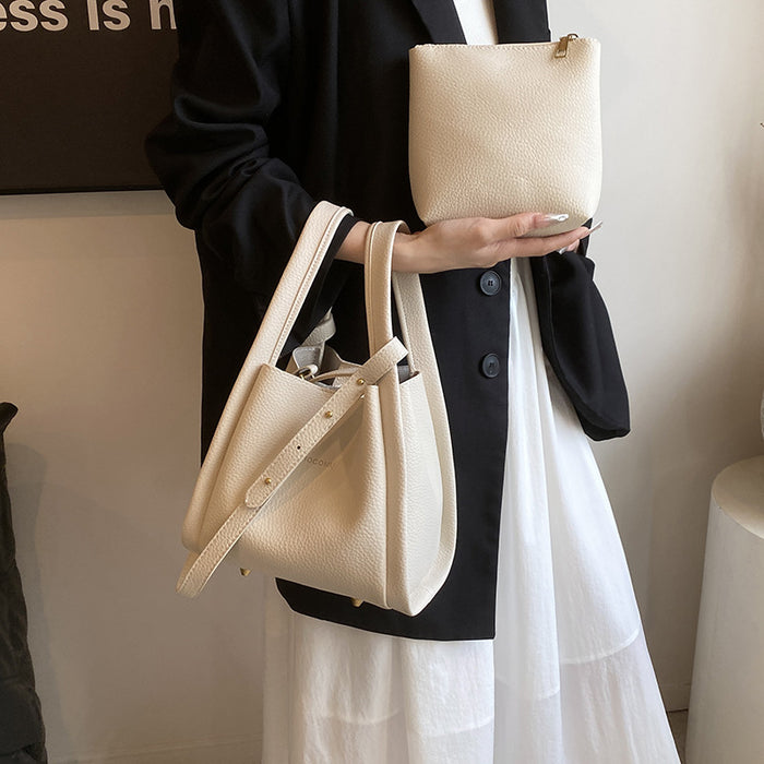 Wholesale Pattern Bucket Bag Shoulder Bag Two-Piece Handbag