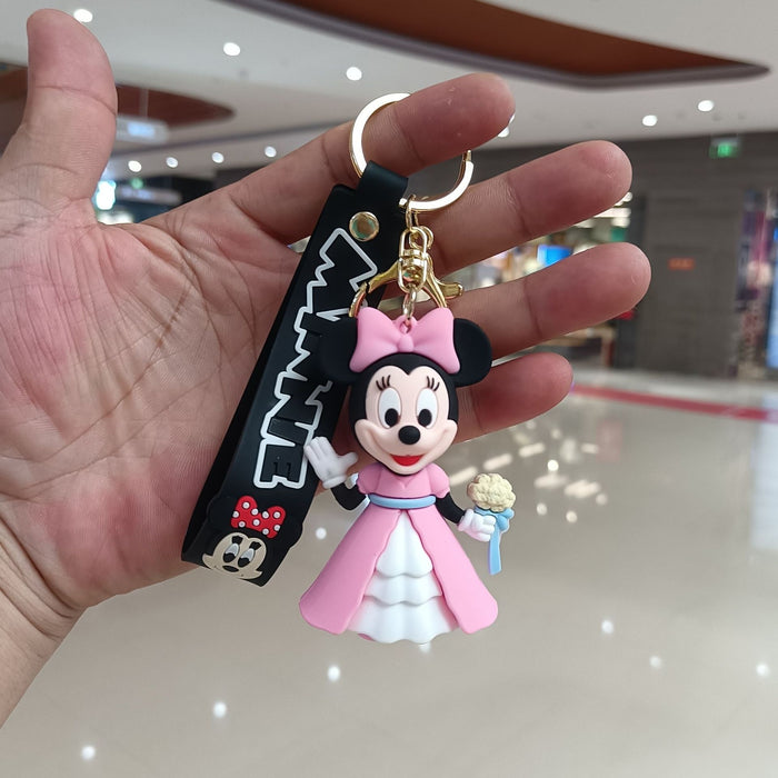 Wholesale Cartoon Silicone Doll Keychain JDC-KC-KuangK041