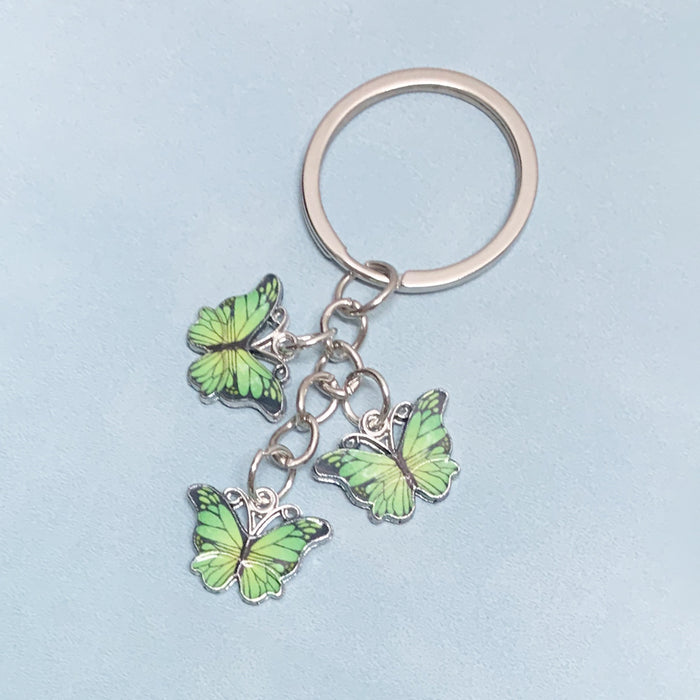 Wholesale Zinc Alloy Butterfly Keychain JDC-KC-HanR003