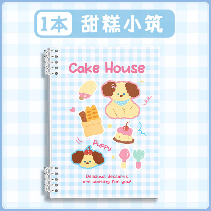 Wholesale Chic Animal Loose-Leaf Notebook with Horizontal Lines Cute Cat Design