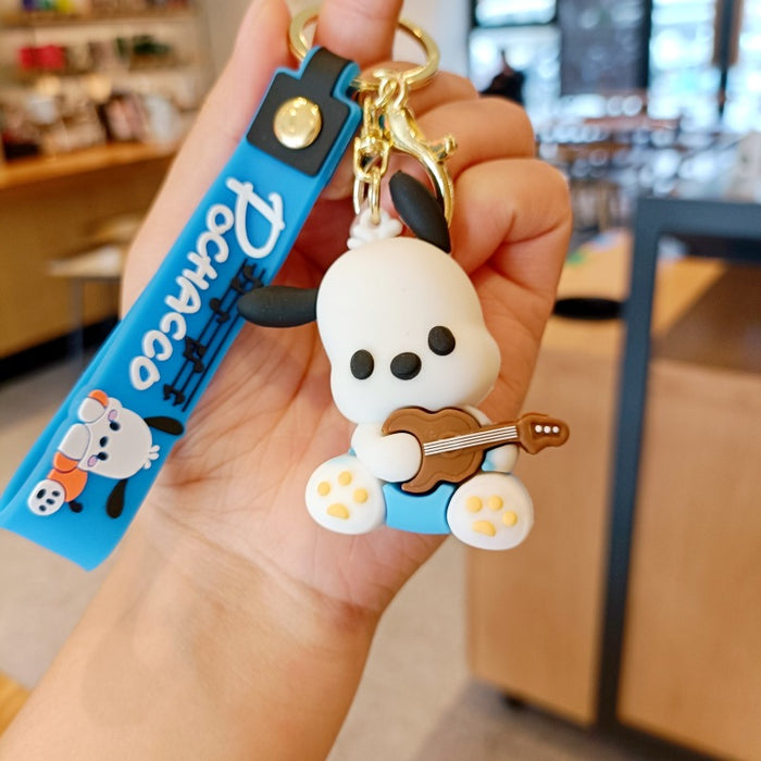 Wholesale Cute 3D Doll Silicone Keychain JDC-KC-MingT136