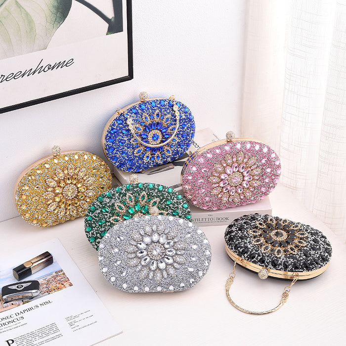 Wholesale Sunflower Evening Bag Diamond Handbag JDC-HB-YiX004