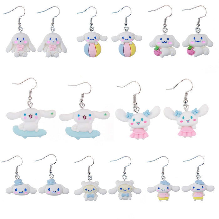 Wholesale Earrings Resin Fun Cute Cartoon Animals (S) JDC-ES-niqing009