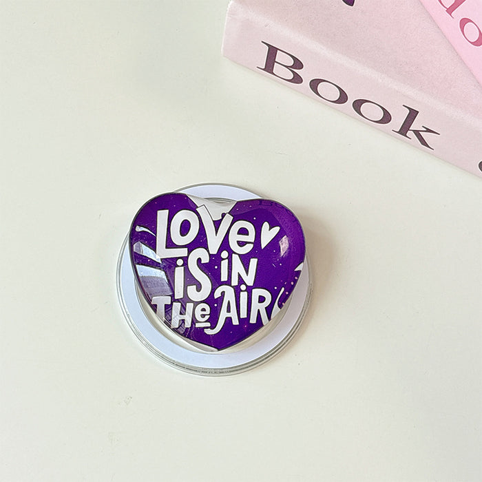 Wholesale Glass Heart-Shaped Phone Airbag Stand